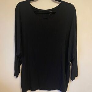Tahari Women's Black Long Sleeve Top size XL
